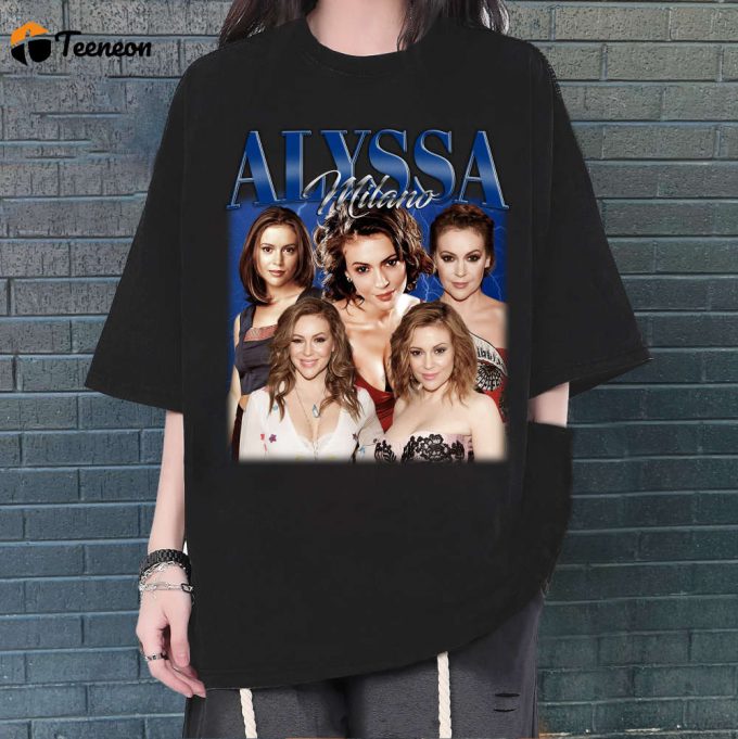 Alyssa Milano T-Shirt, Alyssa Milano Shirt, Alyssa Milano Tees, Hip Hop Graphic, Unisex Shirt, Bootleg Retro 90'S Fans Gift, Trendy Shirt 1