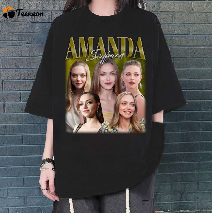 Amanda Seyfried Shirt, Amanda Seyfried T-Shirt, Amanda Seyfried Tees, Hip Hop Graphic, Unisex Tees, Bootleg Retro 90'S Fans Gift, Trendy Tee 1