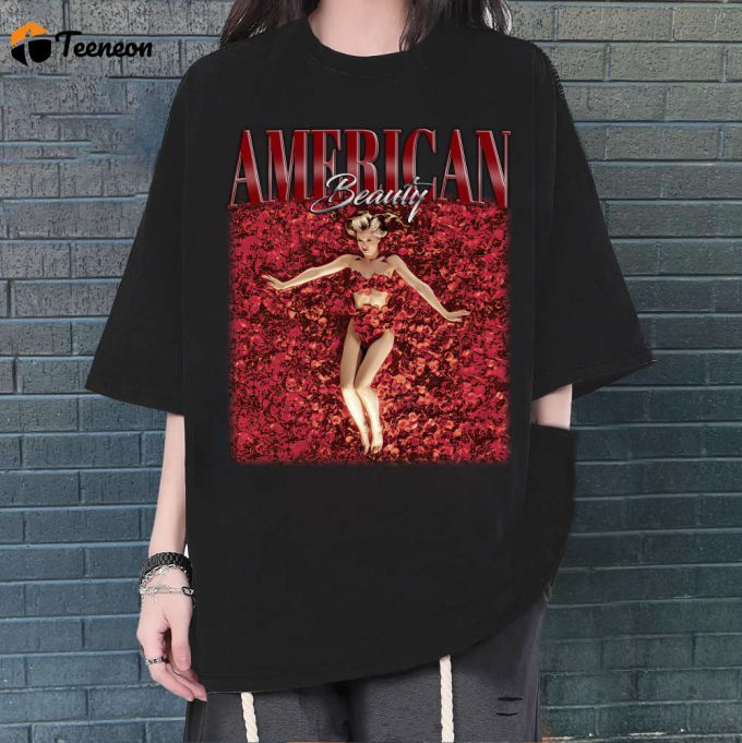 American Beauty T-Shirt, American Beauty Shirt, American Beauty Tees, Hip Hop Graphic, Unisex Tees, Bootleg Retro 90'S Fans Gift, Trendy Tee 1