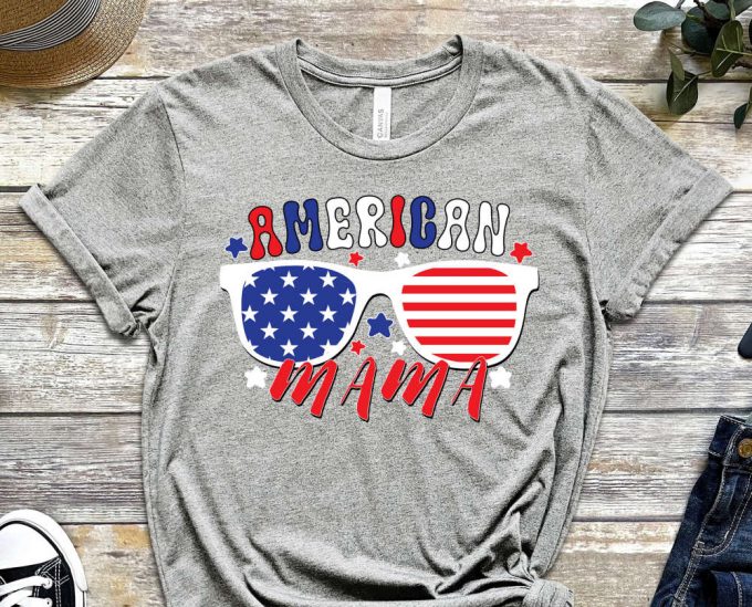 American Mama Shirt, Freedom Shirt, 4Th Of July Shirt, Red White And Blue Shirt, America Tee, Fourth Of July T-Shirt, Proud American Shirt 6