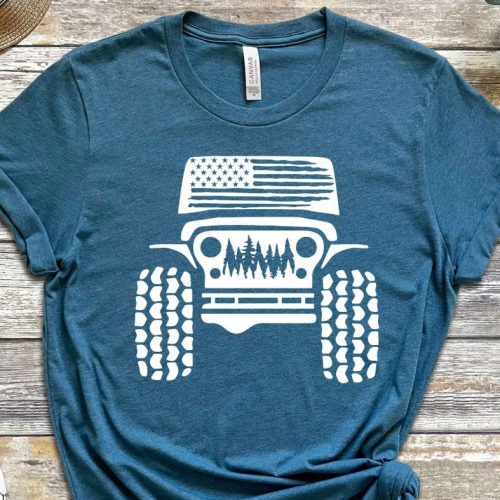 American offroad shirt, Offroad forest shirt, USA Flag shirt, US Offroad, 4WD offroad shirt, Amarican Flag, 4wd Flag Usa