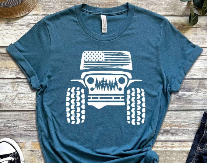 American Offroad Shirt, Offroad Forest Shirt, Usa Flag Shirt, Us Offroad, 4Wd Offroad Shirt, Amarican Flag, 4Wd Flag Usa 2