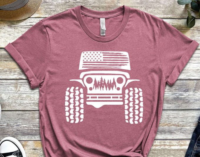 American Offroad Shirt, Offroad Forest Shirt, Usa Flag Shirt, Us Offroad, 4Wd Offroad Shirt, Amarican Flag, 4Wd Flag Usa 5