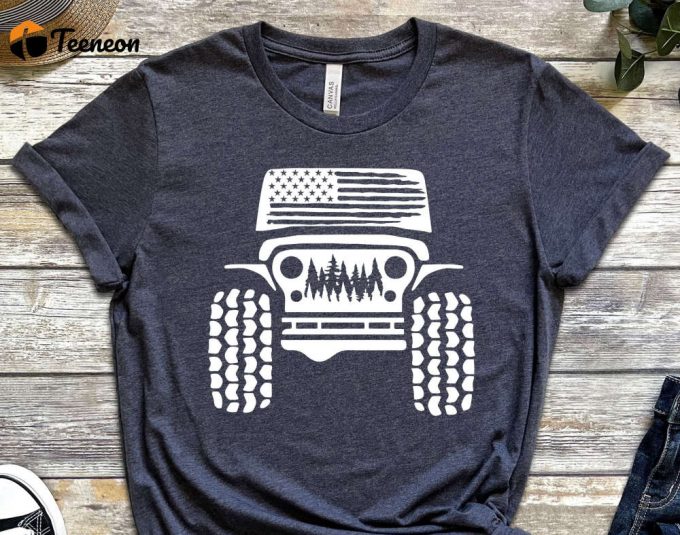 American Offroad Shirt, Offroad Forest Shirt, Usa Flag Shirt, Us Offroad, 4Wd Offroad Shirt, Amarican Flag, 4Wd Flag Usa 1