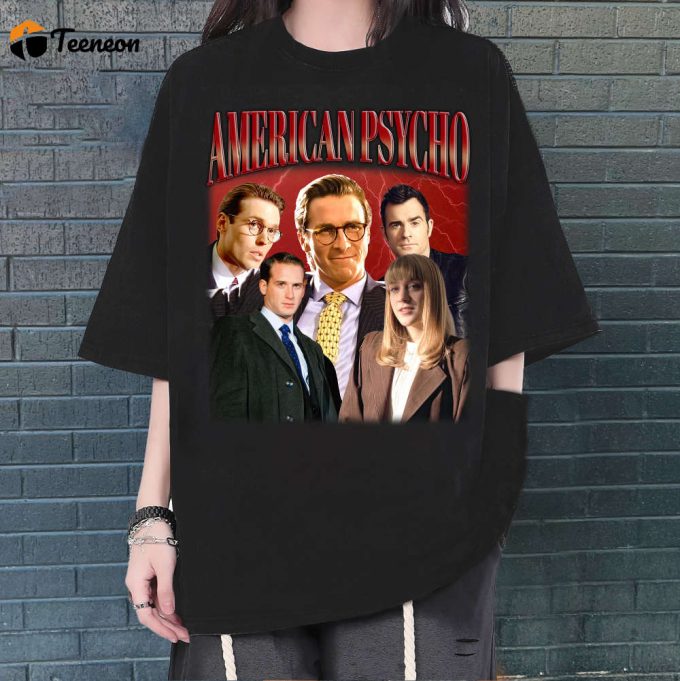 American Psycho T-Shirt, American Psycho Shirt, American Psycho Tees, Retro T-Shirt, Hip Hop Graphic, Trendy Shirt, Unisex Shirt, Retro Tees 1