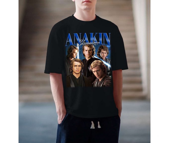 Anakin Skywalker T-Shirt, Anakin Skywalker Shirt, Anakin Skywalker Tees, Hip Hop Graphic, Unisex Tees, Bootleg Retro 90'S Fans, Trendy Tee 3