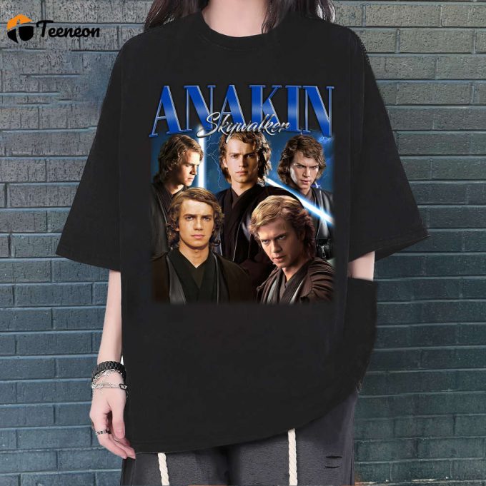 Anakin Skywalker T-Shirt, Anakin Skywalker Shirt, Anakin Skywalker Tees, Hip Hop Graphic, Unisex Tees, Bootleg Retro 90'S Fans, Trendy Tee 1