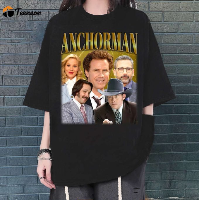 Anchorman T-Shirt, Anchorman Shirt, Anchorman Tees, Unisex T-Shirt, Hip Hop Graphic, Trendy T-Shirt, Retro T-Shirt, Unisex Shirt 1