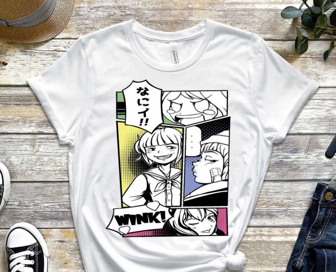 Anime Shirt, Meme Shirt, Geek Shirt, Japanese Style Tee, Japanese Design, Cool Manga Shirt, Comics Shirt, Wink Shirt, Unisex Shirt 2