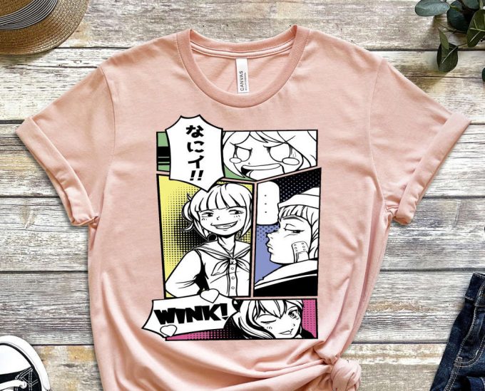 Anime Shirt, Meme Shirt, Geek Shirt, Japanese Style Tee, Japanese Design, Cool Manga Shirt, Comics Shirt, Wink Shirt, Unisex Shirt 4