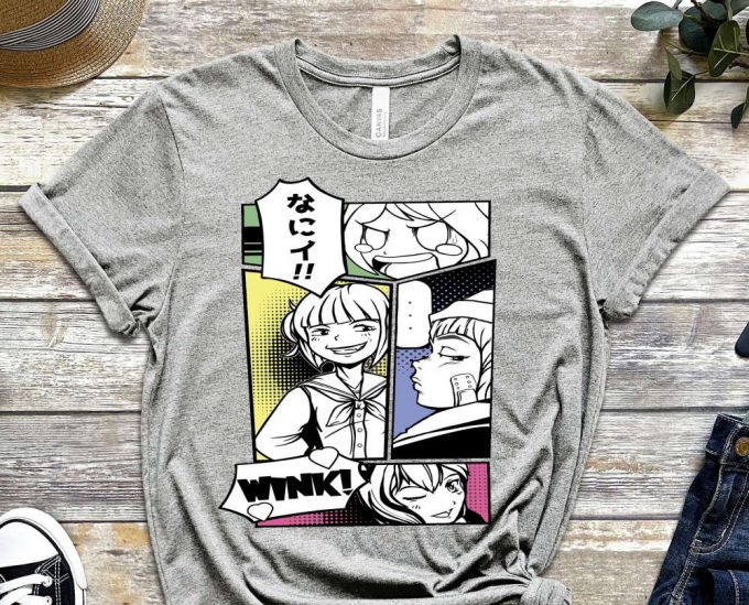 Anime Shirt, Meme Shirt, Geek Shirt, Japanese Style Tee, Japanese Design, Cool Manga Shirt, Comics Shirt, Wink Shirt, Unisex Shirt 6