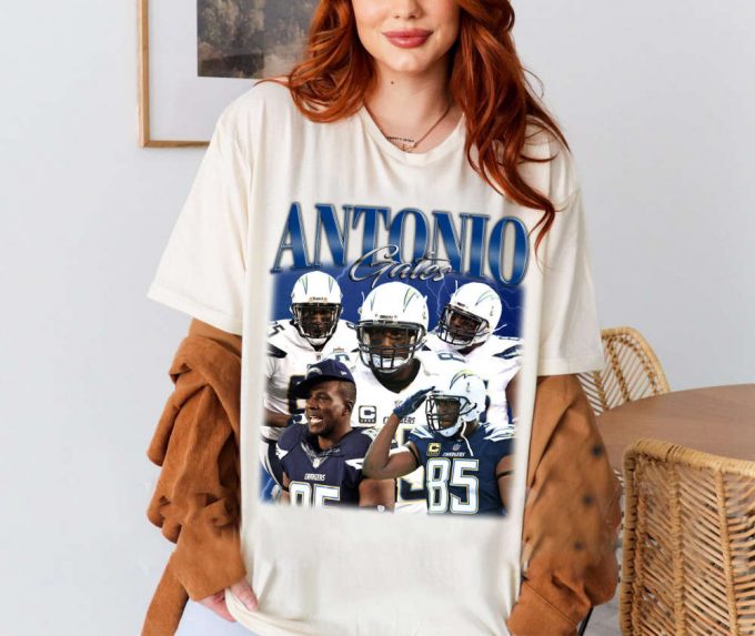 Antonio Gates T-Shirt, Antonio Gates Shirt, Antonio Gates Tees, Unisex Shirt, Vintage Shirt, Retro Shirt, Trendy Shirt, Couples Shirt 4