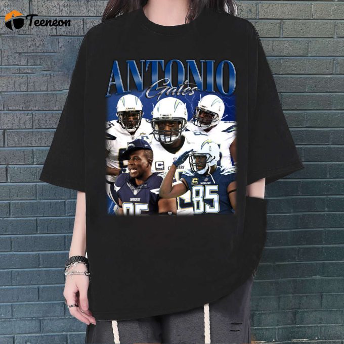 Antonio Gates T-Shirt, Antonio Gates Shirt, Antonio Gates Tees, Unisex Shirt, Vintage Shirt, Retro Shirt, Trendy Shirt, Couples Shirt 1