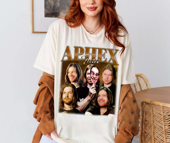 Aphex Twin Tshirt, Aphex Twin Shirt, Aphex Twin Tees, Hip Hop Graphic, Unisex Shirt, Vintage Shirt, Retro Shirt, Trendy Shirt, Couples Shirt 4