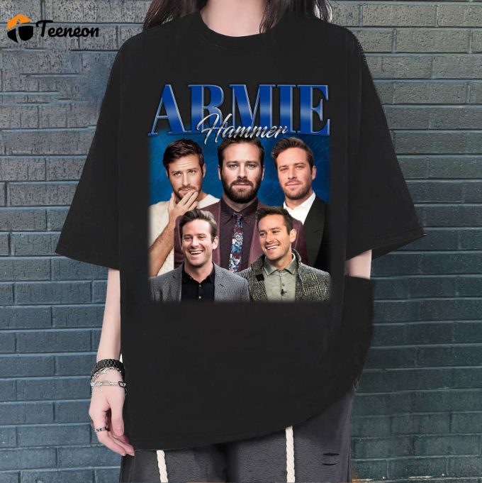 Armie Hammer T-Shirt, Armie Hammer Shirt, Armie Hammer Tees, Hip Hop Graphic, Unisex Shirt, Bootleg Retro 90'S, Trendy Shirt, Couples Shirt 1