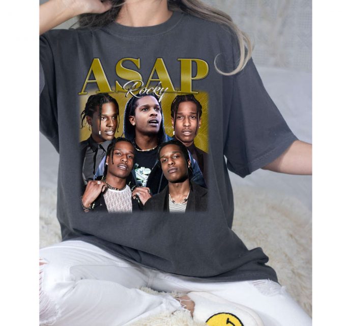 Asap Rocky T-Shirt, Asap Rocky Shirt, Asap Rocky Tees, Hip Hop Graphic, Unisex Shirt, Bootleg Retro 90'S, Trendy Shirt, Couples Shirt 2