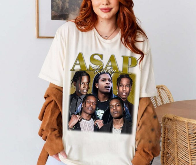 Asap Rocky T-Shirt, Asap Rocky Shirt, Asap Rocky Tees, Hip Hop Graphic, Unisex Shirt, Bootleg Retro 90'S, Trendy Shirt, Couples Shirt 3