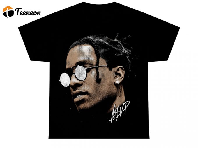 Asap Rocky T-Shirt | Rare Concert Merch Rap Tee | Hip Hop Graphic Tour Rap Style Rihanna Drake Travis Scott Type 1