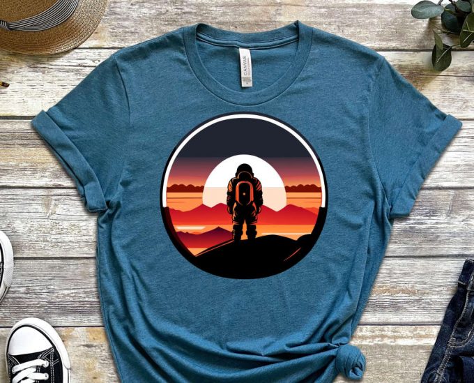 Astronaut Shirt, Space Shirt, Astronaut Space Shirt, Astronaut Design Shirt, Spaceman Shirt, Geek Shirt, Graphic Shirt, Aesthetic Top 4