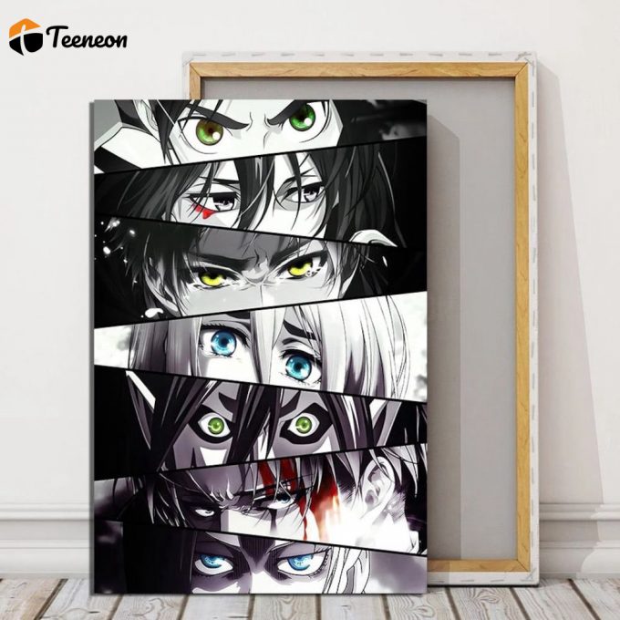 Attack On Titan Eyes Poster For Home Decor Gift, Aot Wall Poster For Home Decor Gift, Attack On Titan Painting 1