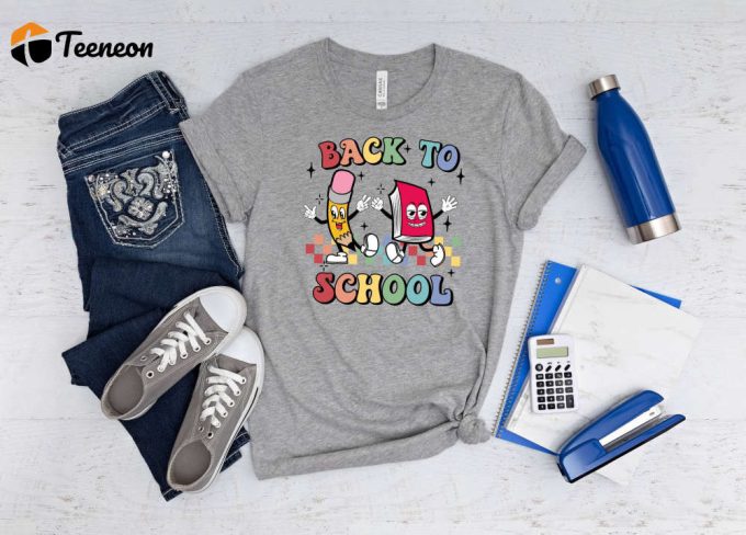 Back To School T-Shirt: Embrace The School Vibe With Hello School Cute &Amp;Amp; Welcoming First School Day Shirt For Students &Amp;Amp; School Teams (Characters: 123) 1