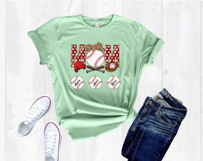 Custom Baseball Mom Shirt - Show Your Love For Baseball With Our Stylish Baseball Mama Shirt 2