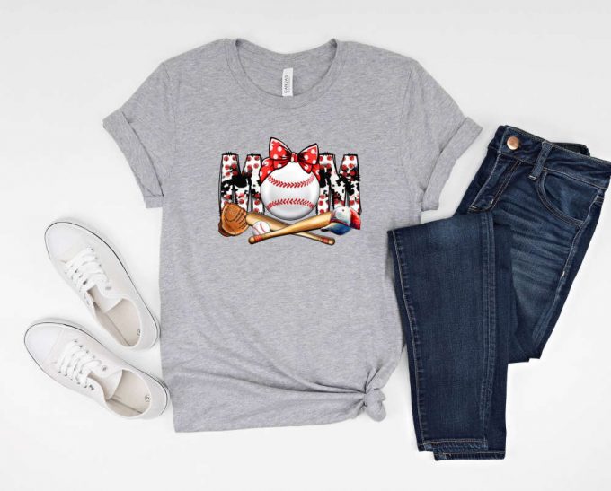 Baseball Mom T-Shirt: Perfect Mothers Day &Amp; Birthday Gift Game Day Shirt Cute Mama Shirt Cheer Mom Shirt - Shop Now For The Best Baseball Shirt &Amp; Mom Life Shirt! 3