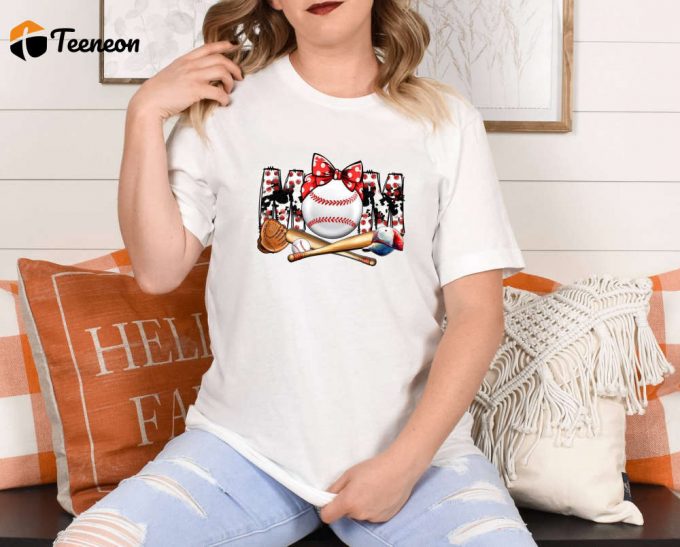 Baseball Mom T-Shirt: Perfect Mothers Day &Amp;Amp; Birthday Gift Game Day Shirt Cute Mama Shirt Cheer Mom Shirt - Shop Now For The Best Baseball Shirt &Amp;Amp; Mom Life Shirt! 1