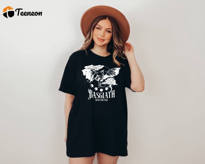 Basgiath War College Shirt: Embrace The Dragon Rider Fourth Wing And Iron Flame! Dark Academia Fantasy Bookish Shirt Perfect Book Lover Gift 1