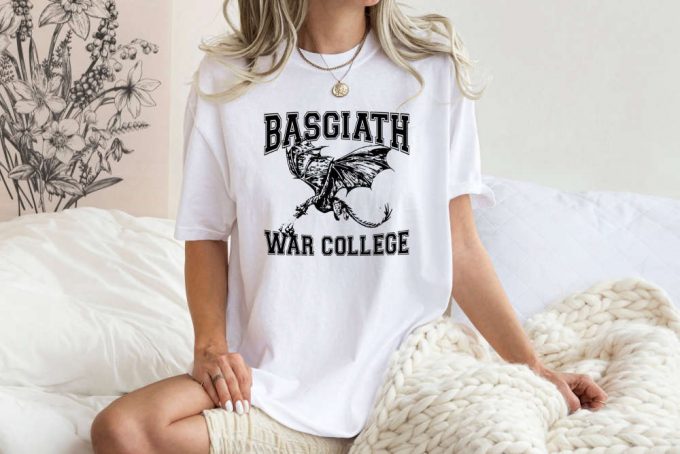 Basgiath War College T-Shirt: Fourth Wing Teacher Shirt Dragon Rider Gift – Violet Sorrengail Dark Academia Shirt Comfort Colors