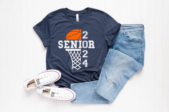 Get Ready For Basketball Season 2024 With Our Senior Team Shirt - Perfect Gift For Players 3