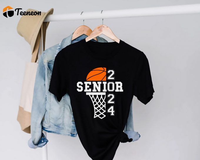2024 Basketball Senior Shirt: Perfect Gift For Basketball Players &Amp;Amp; School Team Basketball Season Shirt 1