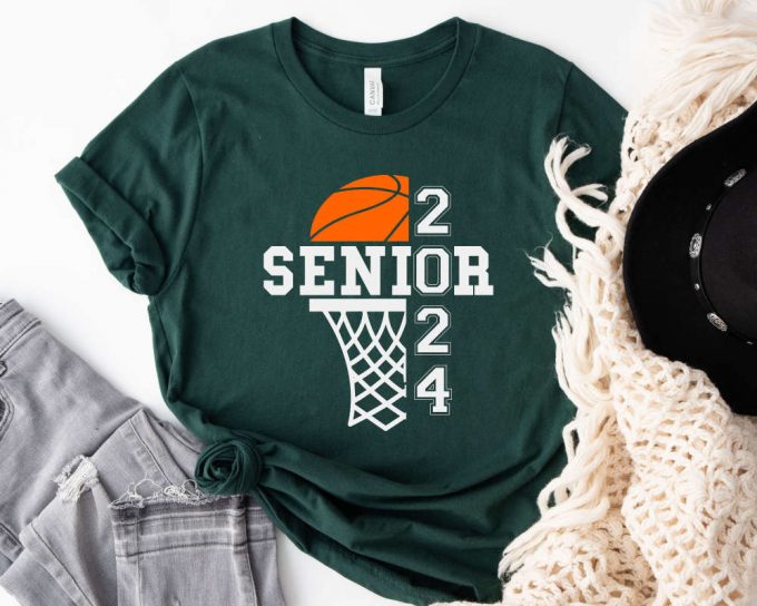 2024 Basketball Senior Shirt: Perfect Gift For Basketball Players &Amp; School Team Basketball Season Shirt 4