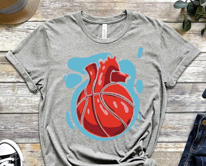 Basketball Shirt, Sports Shirt, Lifetime Sport, Hobby Shirt, Heart Shirt, Life Shirt, Supporter Shirt, Unisex Shirt 3