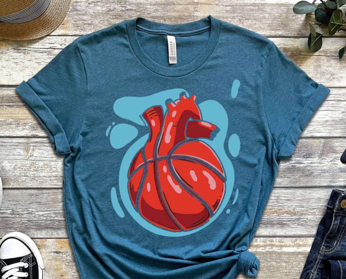 Basketball Shirt, Sports Shirt, Lifetime Sport, Hobby Shirt, Heart Shirt, Life Shirt, Supporter Shirt, Unisex Shirt 6