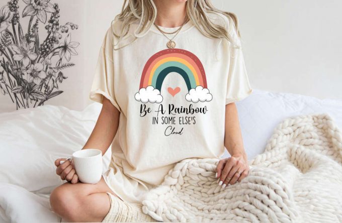 Spread Positive Energy With Our Cute Rainbow Therapist T-Shirt Mental Health Comfort Colors Shirt 3