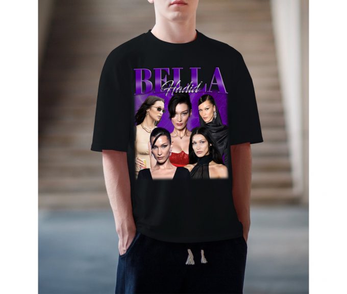 Bella Hadid T-Shirt, Bella Hadid Shirt, Bella Hadid Tees, Unisex Shirt, Vintage Shirt, Retro T-Shirt, Trendy T-Shirt, Couples Shirt 3