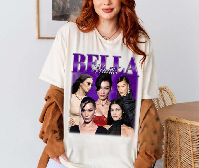 Bella Hadid T-Shirt, Bella Hadid Shirt, Bella Hadid Tees, Unisex Shirt, Vintage Shirt, Retro T-Shirt, Trendy T-Shirt, Couples Shirt 4