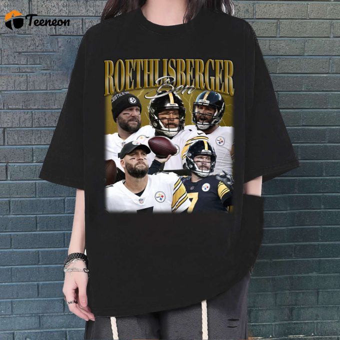 Ben Roethlisberger T-Shirt, Ben Roethlisberger Shirt, Unisex Shirt, Vintage Shirt, Retro T-Shirt, Trendy T-Shirt, Couples Shirt 1