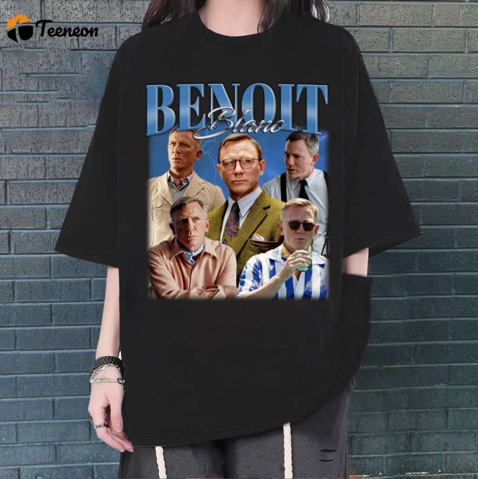 Benoit Blanc T-Shirt, Benoit Blanc Shirt, Benoit Blanc Tees, Unisex Shirt, Vintage Shirt, Retro T-Shirt, Trendy T-Shirt, Couples Shirt 1