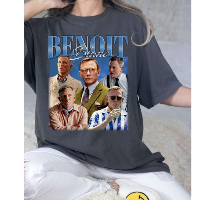 Benoit Blanc T-Shirt, Benoit Blanc Shirt, Benoit Blanc Tees, Unisex Shirt, Vintage Shirt, Retro T-Shirt, Trendy T-Shirt, Couples Shirt 2