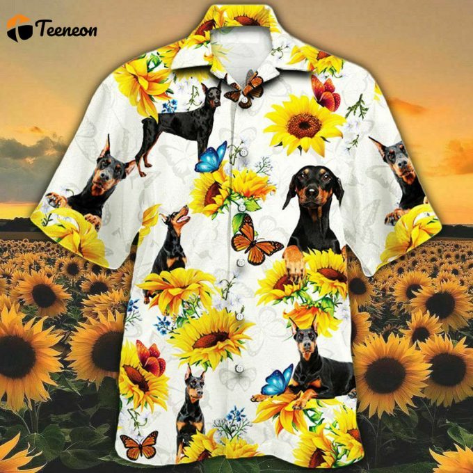 Berman Pinscher G Love Sun Flower Hawaiian Shirt Gift For Men And Women