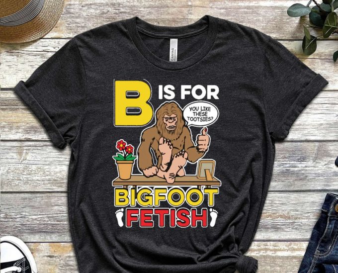 Big Foot Shirt, Foot Fetish Shirt, Gen Z Humor, Gen Z Shirt, Yeti Shirt, Mythical Creature, Graphics Tee, Funny Big Foot Tee 3