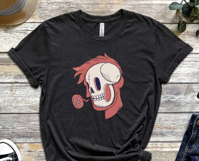 Bones Shirt, Skull Shirt, Skeleton Shirt, Empty Shirt, Small Talk Shirt, Illustration Shirt, Design Tee, Gift For Friend, Unisex Shirt 3