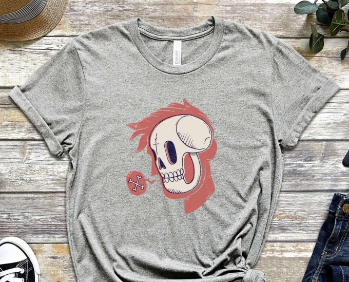 Bones Shirt, Skull Shirt, Skeleton Shirt, Empty Shirt, Small Talk Shirt, Illustration Shirt, Design Tee, Gift For Friend, Unisex Shirt 5