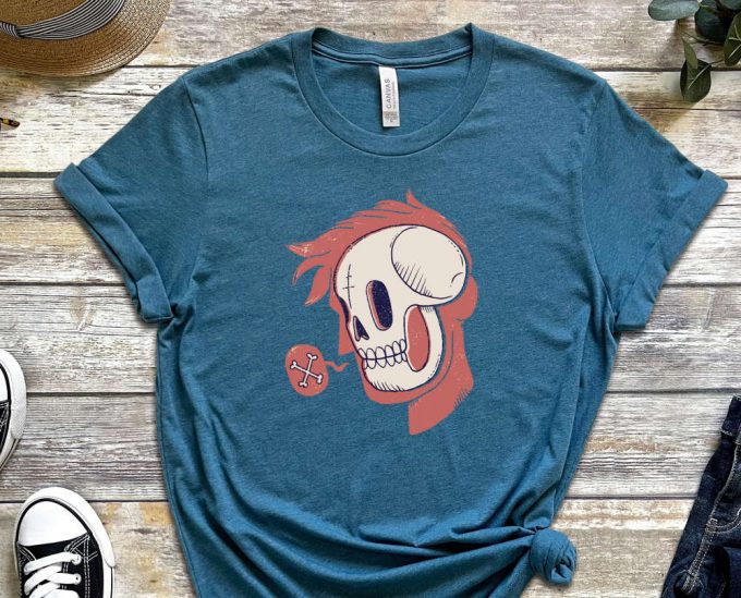 Bones Shirt, Skull Shirt, Skeleton Shirt, Empty Shirt, Small Talk Shirt, Illustration Shirt, Design Tee, Gift For Friend, Unisex Shirt 6