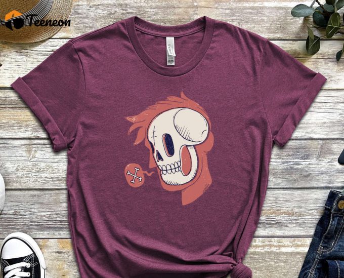 Bones Shirt, Skull Shirt, Skeleton Shirt, Empty Shirt, Small Talk Shirt, Illustration Shirt, Design Tee, Gift For Friend, Unisex Shirt 1