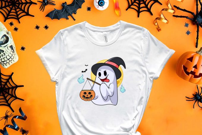 Boo Shirt, Ghost Shirt, Halloween Shirt, Funny Halloween Tee, Cute Halloween Tee, Halloween Gift, Cute Ghost Shirt, Spooky T-Shirt 3