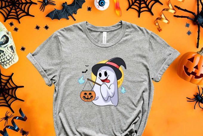 Boo Shirt, Ghost Shirt, Halloween Shirt, Funny Halloween Tee, Cute Halloween Tee, Halloween Gift, Cute Ghost Shirt, Spooky T-Shirt 4