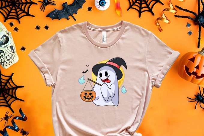 Boo Shirt, Ghost Shirt, Halloween Shirt, Funny Halloween Tee, Cute Halloween Tee, Halloween Gift, Cute Ghost Shirt, Spooky T-Shirt 5